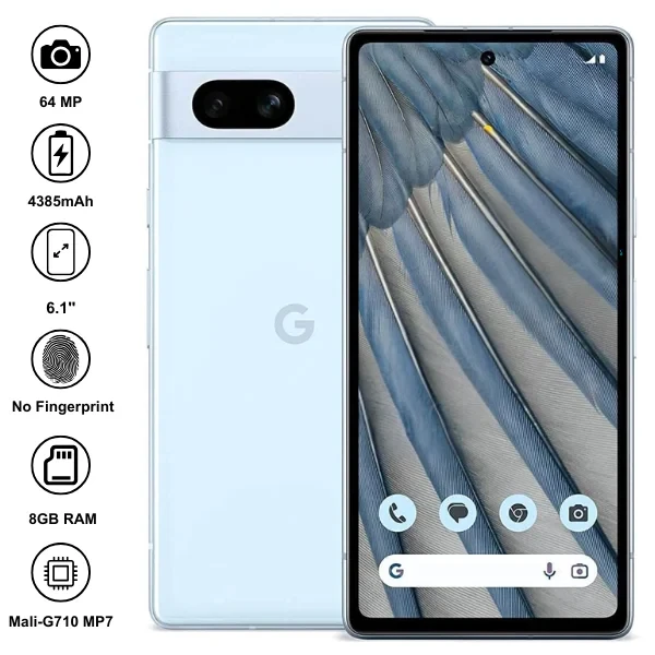 Google Pixel 7a smartphone, available at Mobitel UK